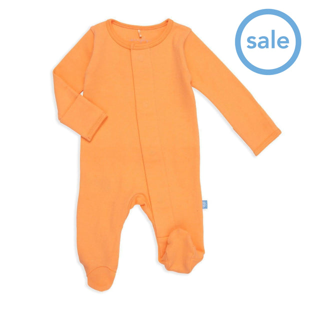 orange juice organic cotton magnetic footie