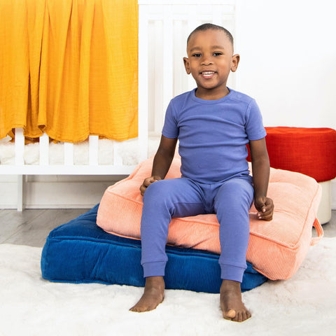 chambray organic cotton magnetic toddler pjs - pants