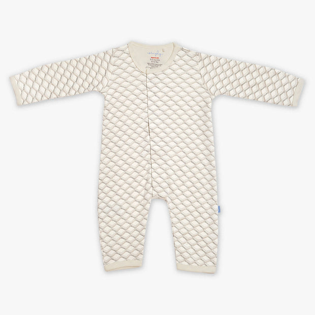gray pompidou organic cotton magnetic coverall
